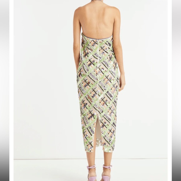 Veronica beard sequin halter dress - Picture 3 of 4